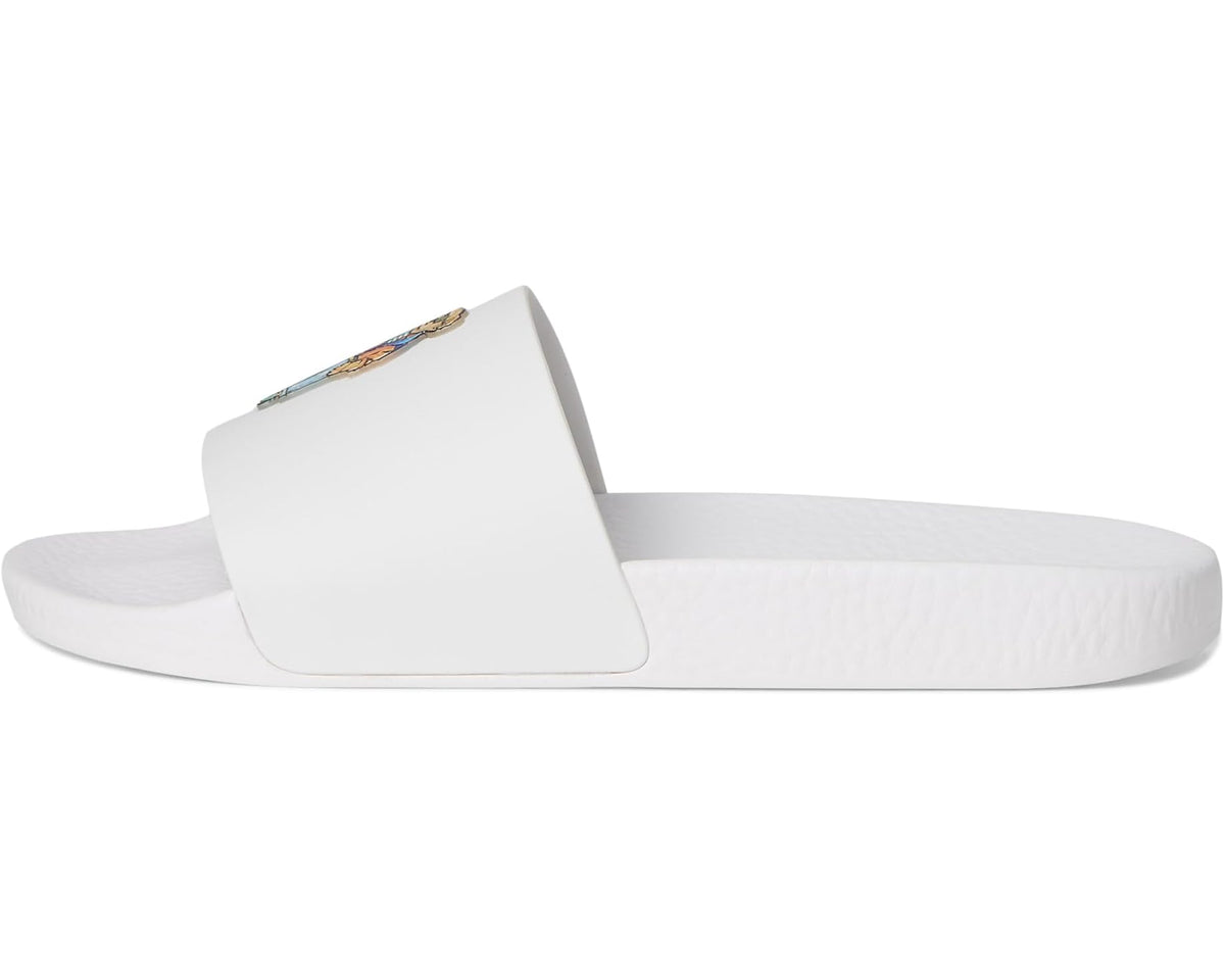 Men's Polo Ralph Lauren Polo Bear Slide White Beach Shop Bear