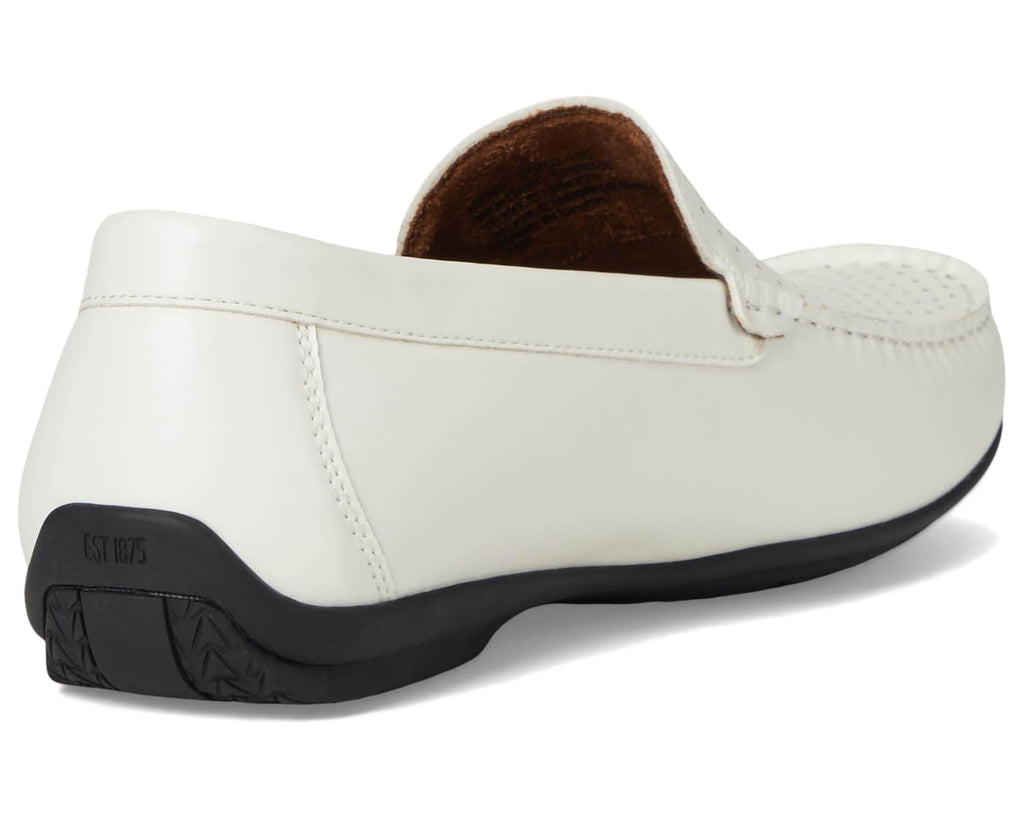 Men's Stacy Adams Conroy Moc Toe Driver White