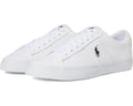 Men's Polo Ralph Lauren Sayer Canvas Low-Top Sneakers White/Black