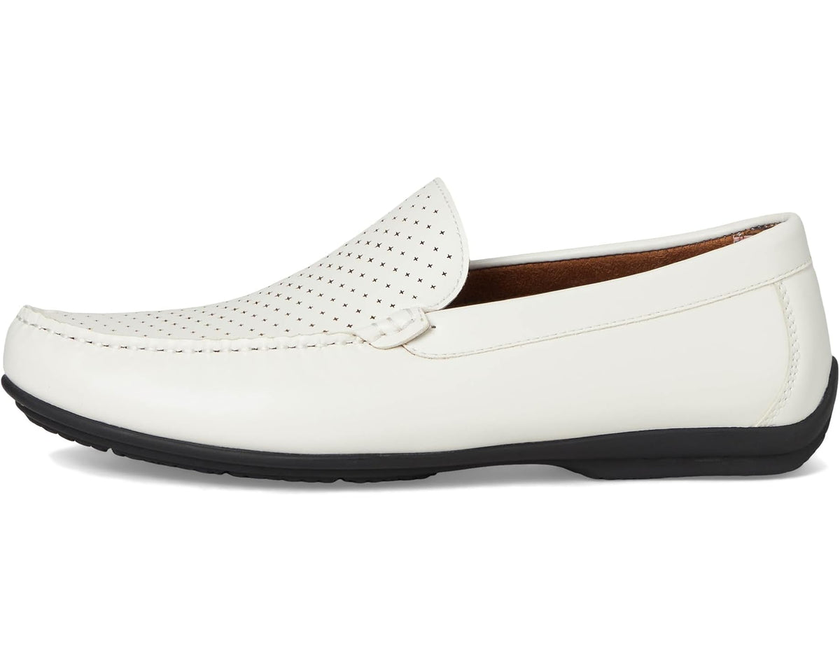 Men's Stacy Adams Conroy Moc Toe Driver White