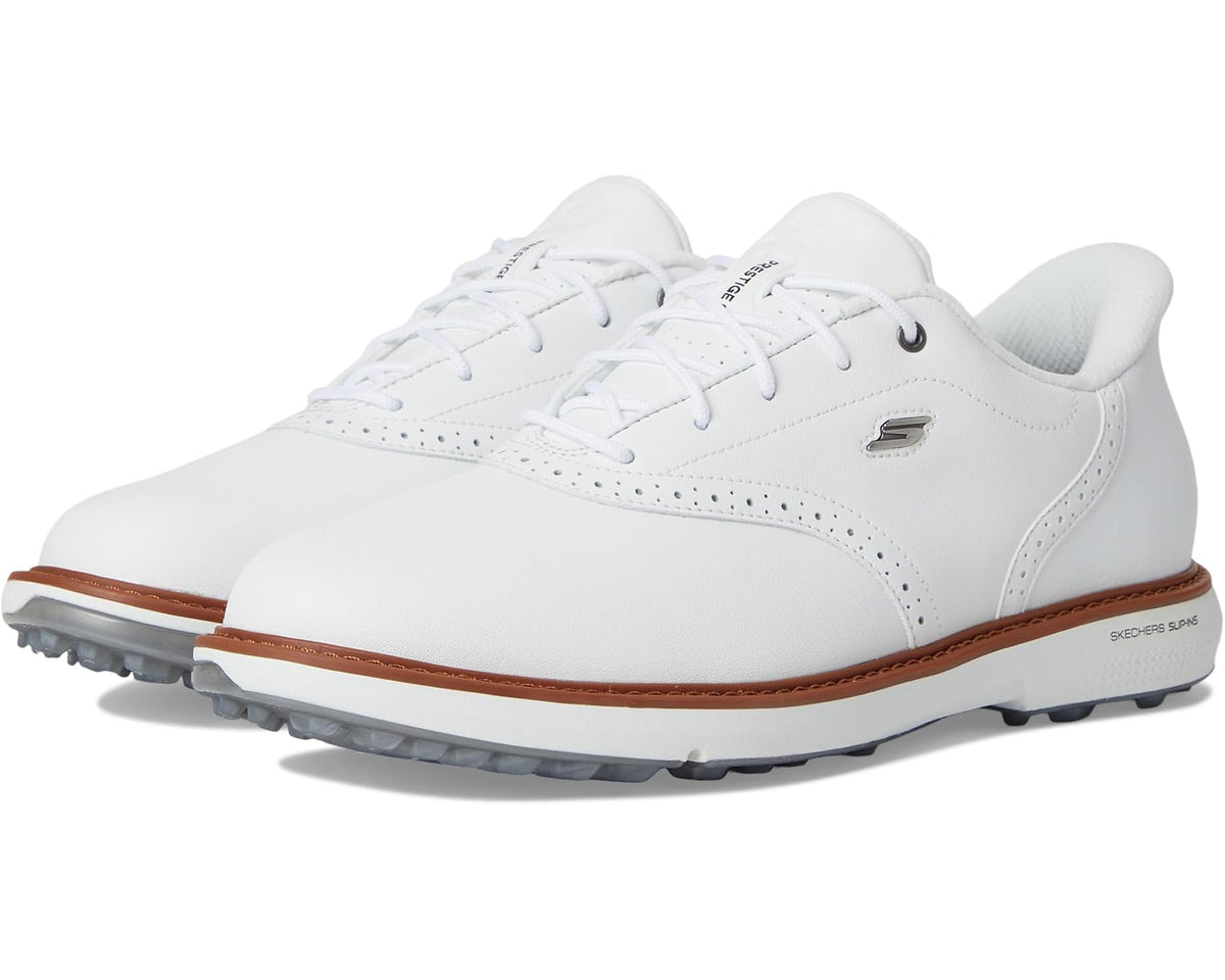 Men's Skechers GO GOLF Prestige Slip-In ArchFit Spikeless Golf Shoe White