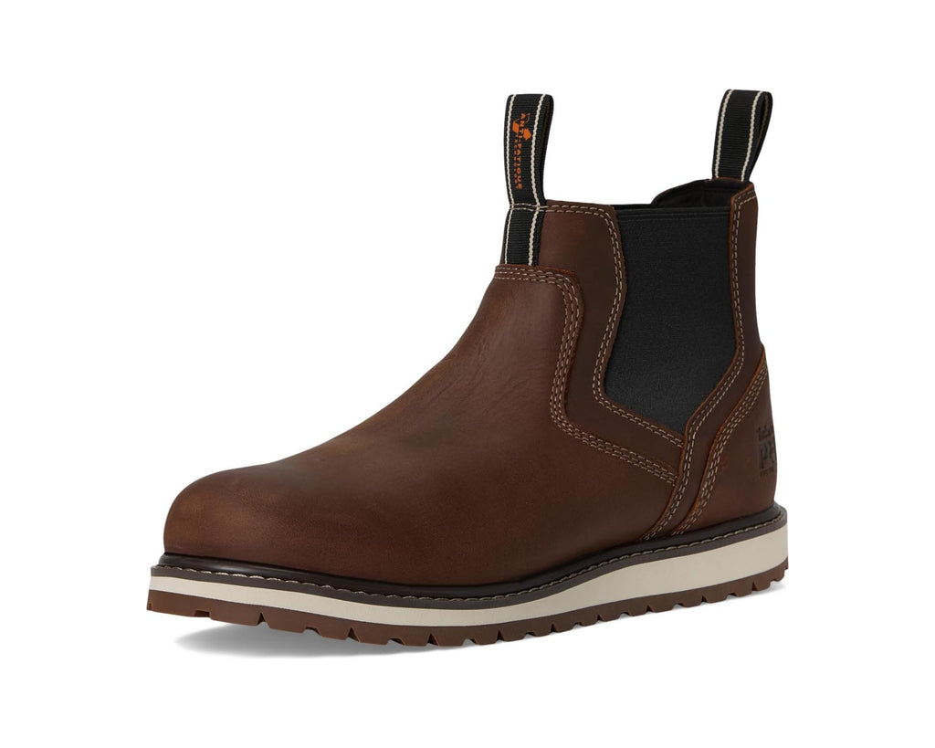 Men's Timberland PRO Irvine Chelsea Wedge Soft Toe Medium Brown
