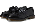Unisex Dr. Martens Adrian Smooth Leather Tassel Loafers Black Polished Smooth