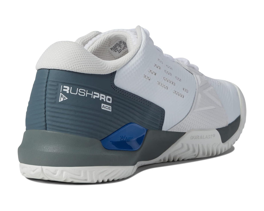 Men's Wilson Rush Pro Ace Pickleball Shoes White/Stormy Weather/Classic Blue