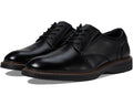 Men's Nunn Bush Griff Plain Toe Oxford Lightweight and Comfortable for All Occasions Leather Lace Up Black