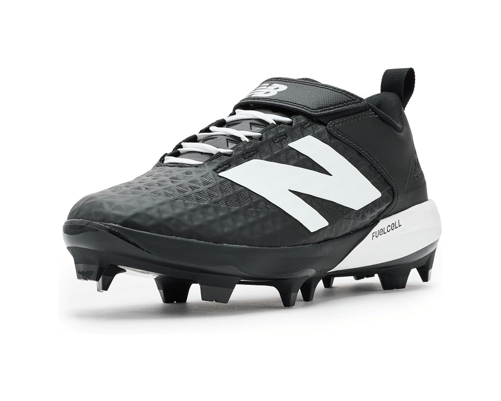 Men's New Balance Fuelcell 4040 V8 Molded Baseball Cleats Black/White