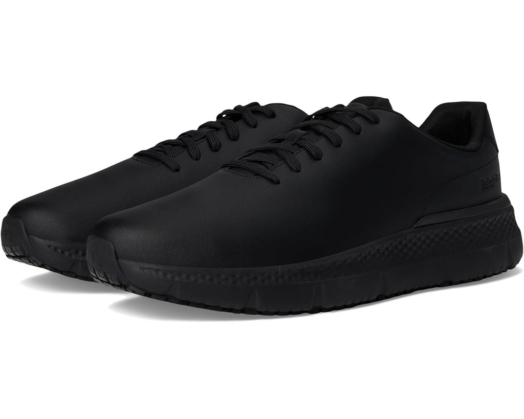 Men's Timberland PRO Power Shift Leather Soft Toe Gripmax Slip Resistant Black Leather
