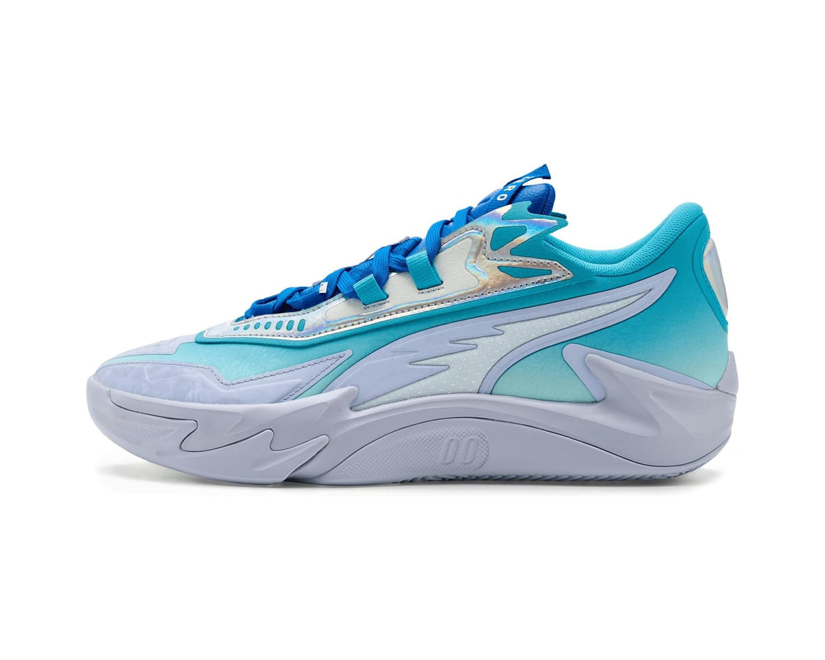 Men's PUMA Scoot Zeros II Crystal Basketball Shoes Peaceful Blue/Bright Aqua