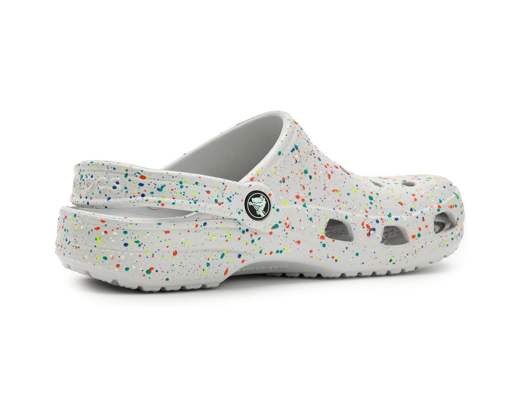 Unisex Crocs Kids Classic Clogs with Patterns and Graphics Atmosphere/Multi Glow