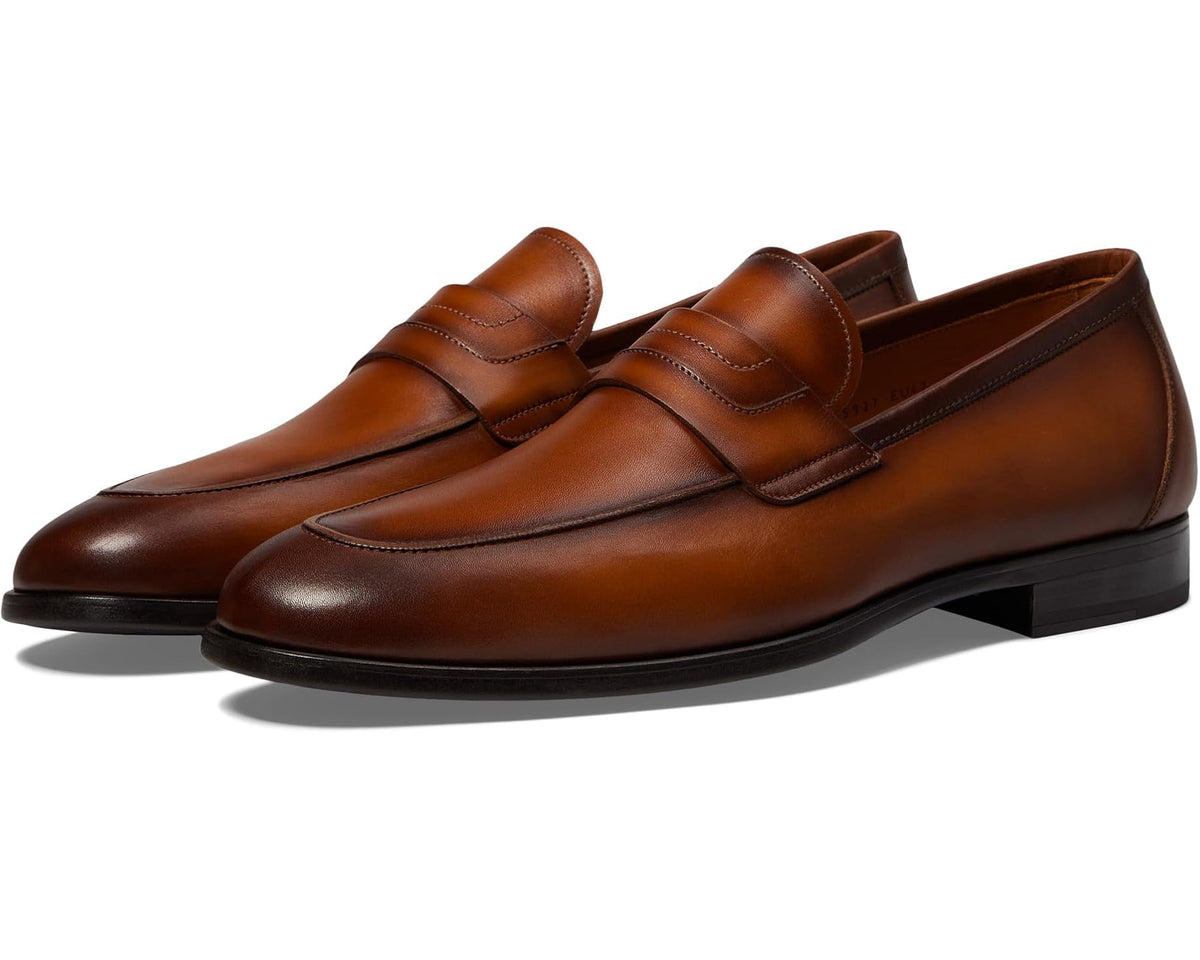 Men's Magnanni Keagan Penny Cuero/Mid Brown