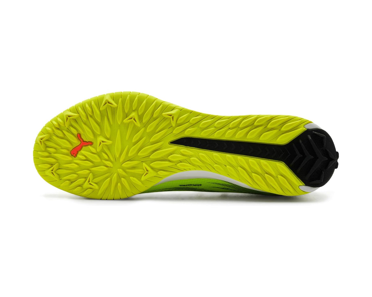 Men's PUMA Ultra 6 Match Turf Trainer Soccer Cleats Yellow Alert/Black/Glowing Red/Lime Squeeze