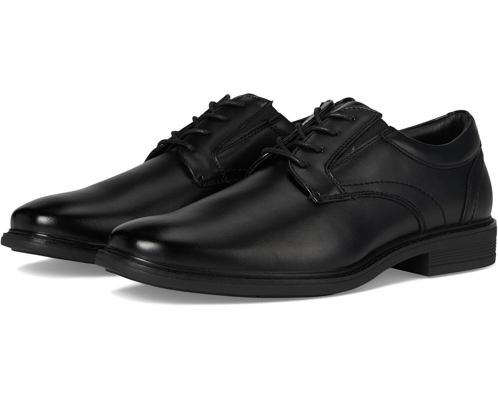 Men's Nunn Bush Jarvis Plain Toe Oxford Dress Casual Business Formal Lace Up Black