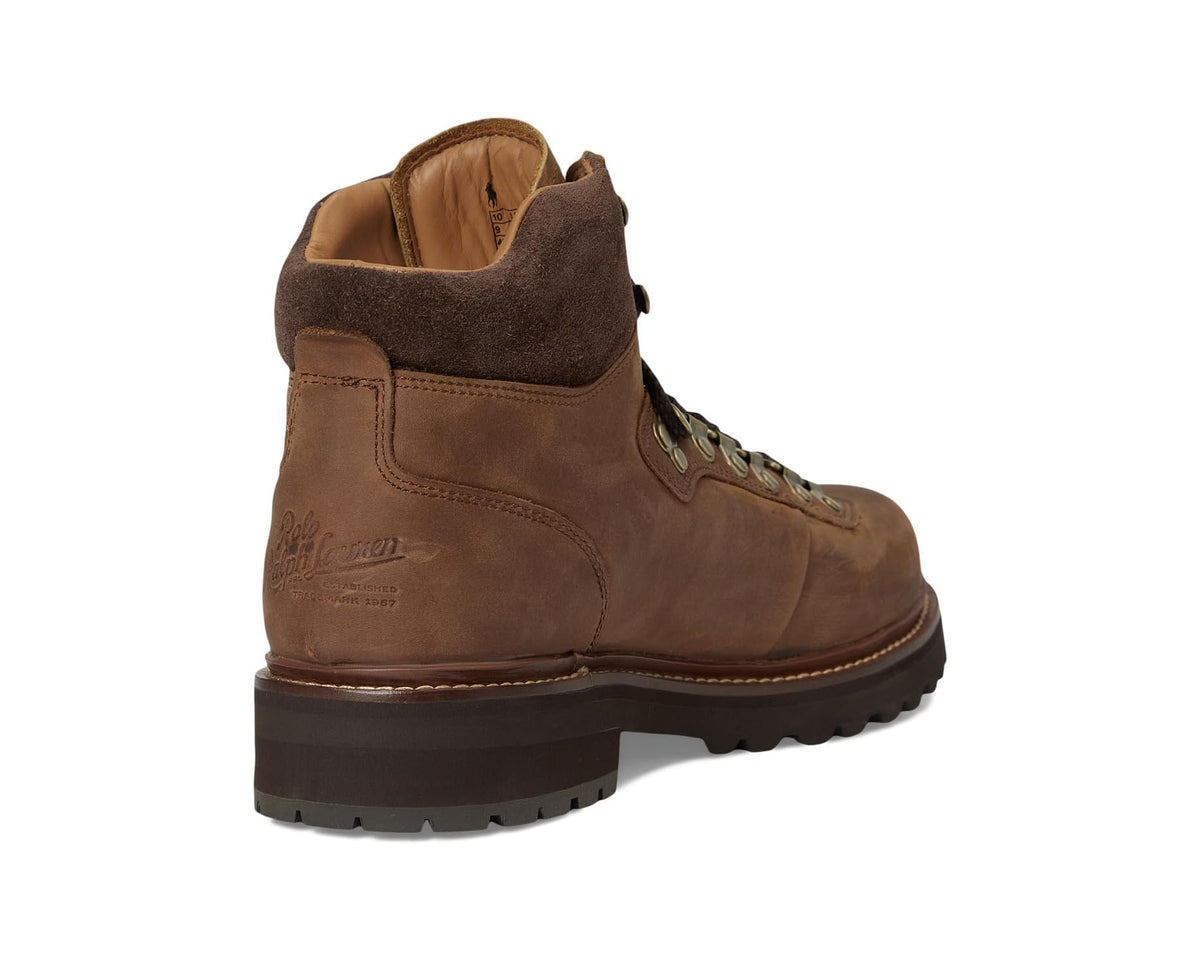 Men's Polo Ralph Lauren Alpine Leather Trail Boots Deep Saddle Tan