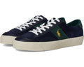 Men's Polo Ralph Lauren Suede Leather-Sayer Sport-Sneakers-Low Top Lace Navy/Forest