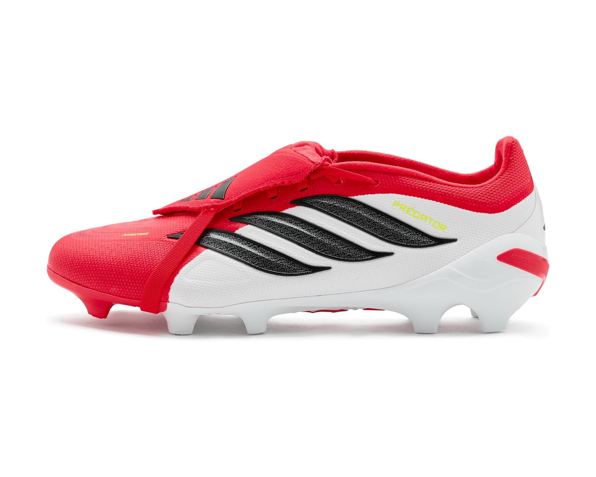 Unisex adidas Predator League Fold-over Tongue Firm Ground Footb Soccer Cleats Lucid Red/Black/White