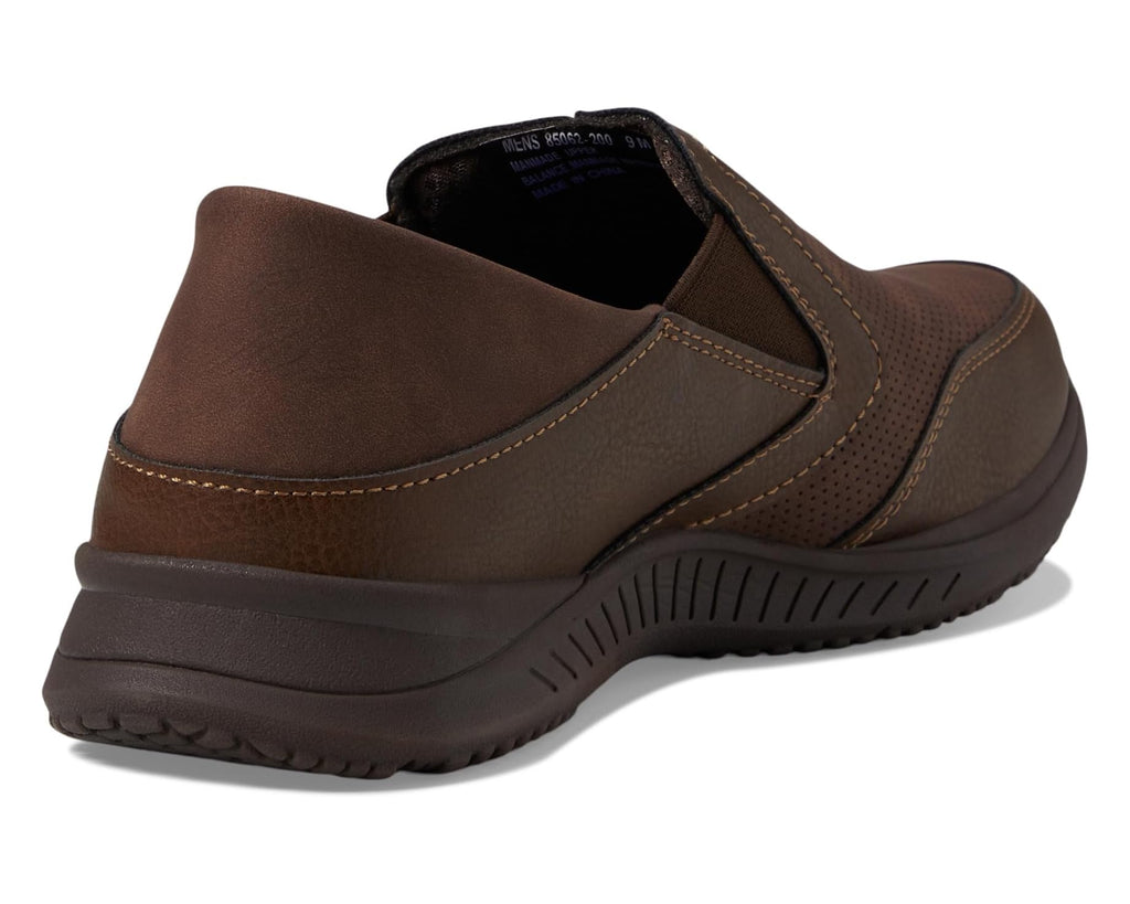 Men's Nunn Bush Conway EZ Moccasin Toe Slip-On Easy Slip-In Loafer Brown