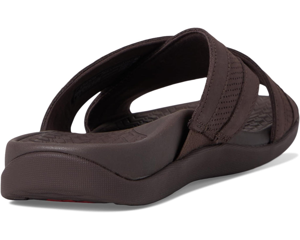 Men's VIONIC Mtide Slide Chocolate Leather