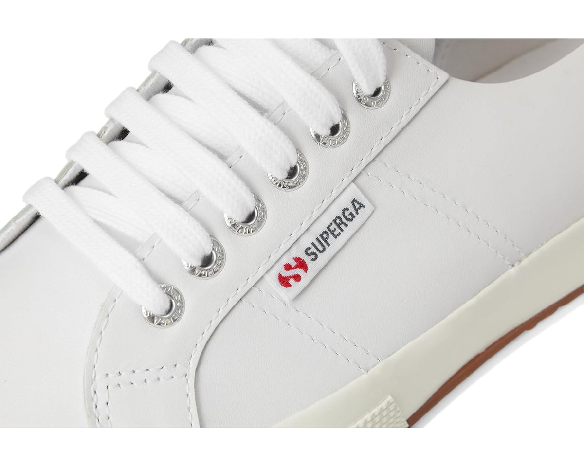 Unisex Superga 2750 Unlined Nappa Optical White/Silver/Favorio