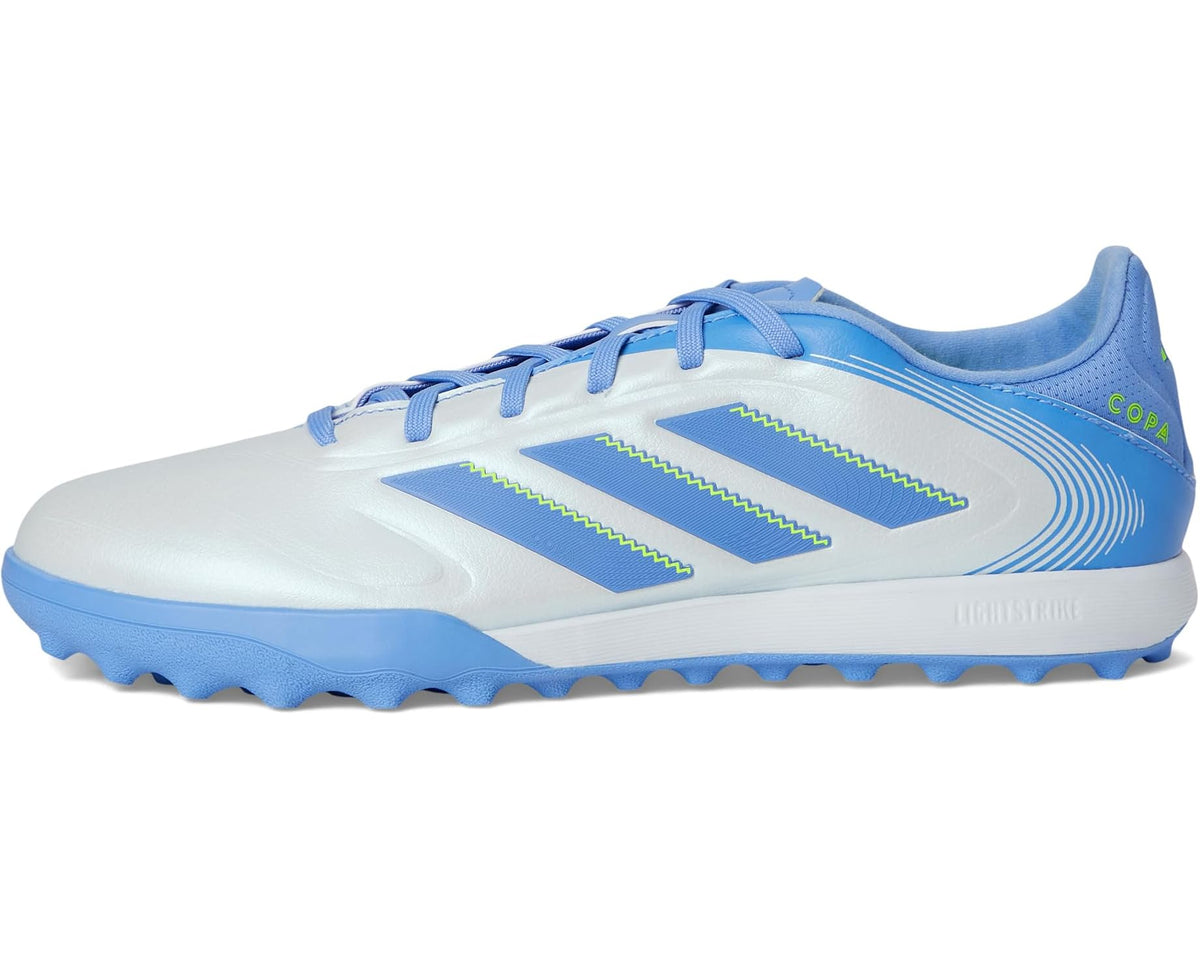 Unisex adidas Copa Pure 3 League Turf Soccer Cleats Halo Blue/Blue Fusion/Lucid Lemon