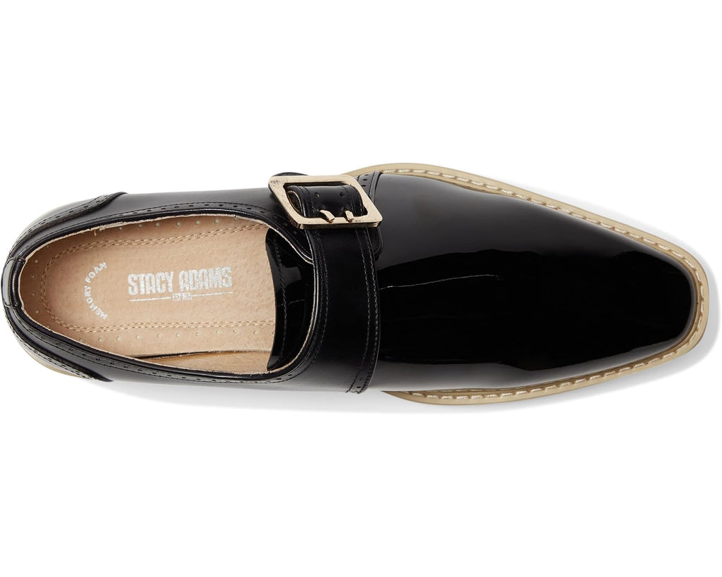Men's Stacy Adams Bartram Monk Strap Black
