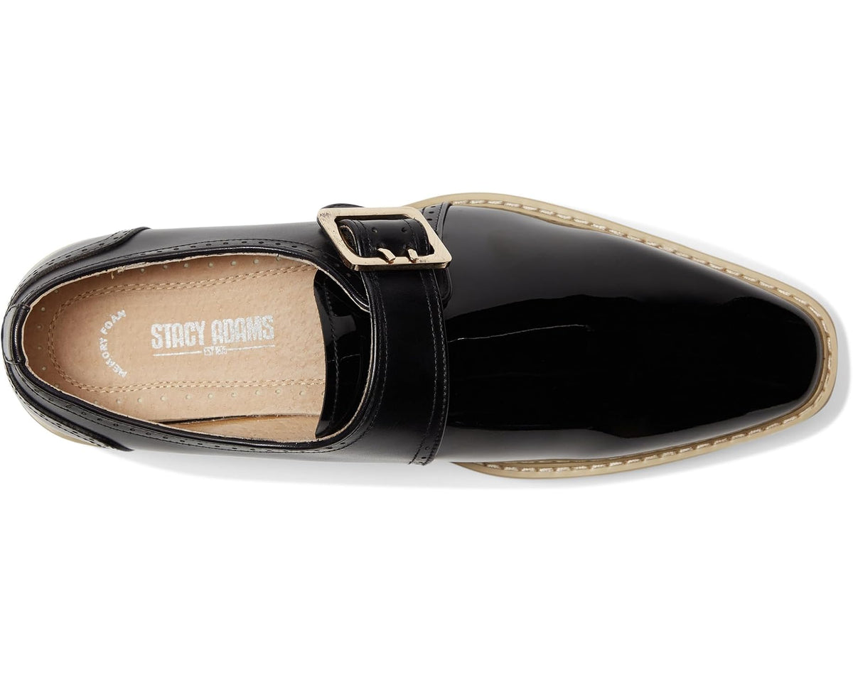 Men's Stacy Adams Bartram Monk Strap Black