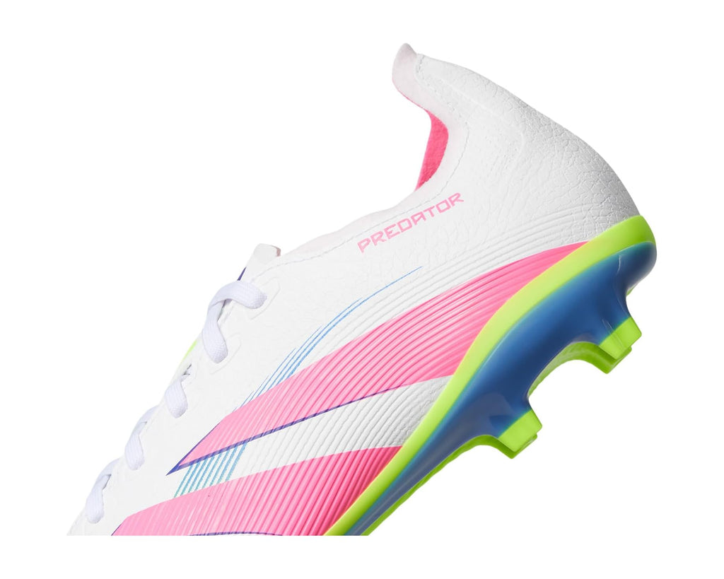 Unisex adidas Predator League Firm Ground/Multi Ground Soccer Cleats White/Lucid Pink/Lucid Lemon