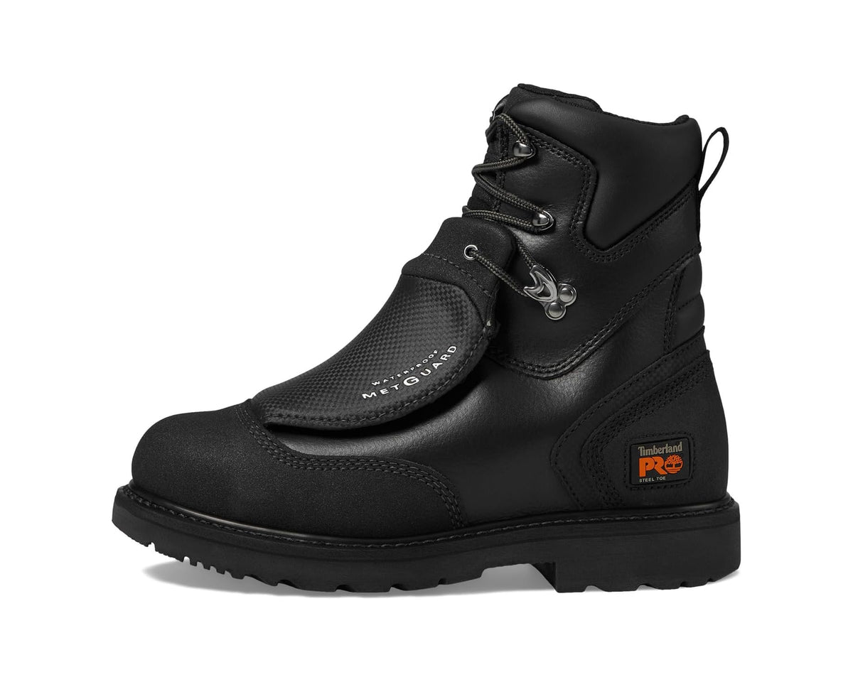 Men's Timberland PRO External Met Guard 8 Inch Steel Safety Toe Waterproof Black