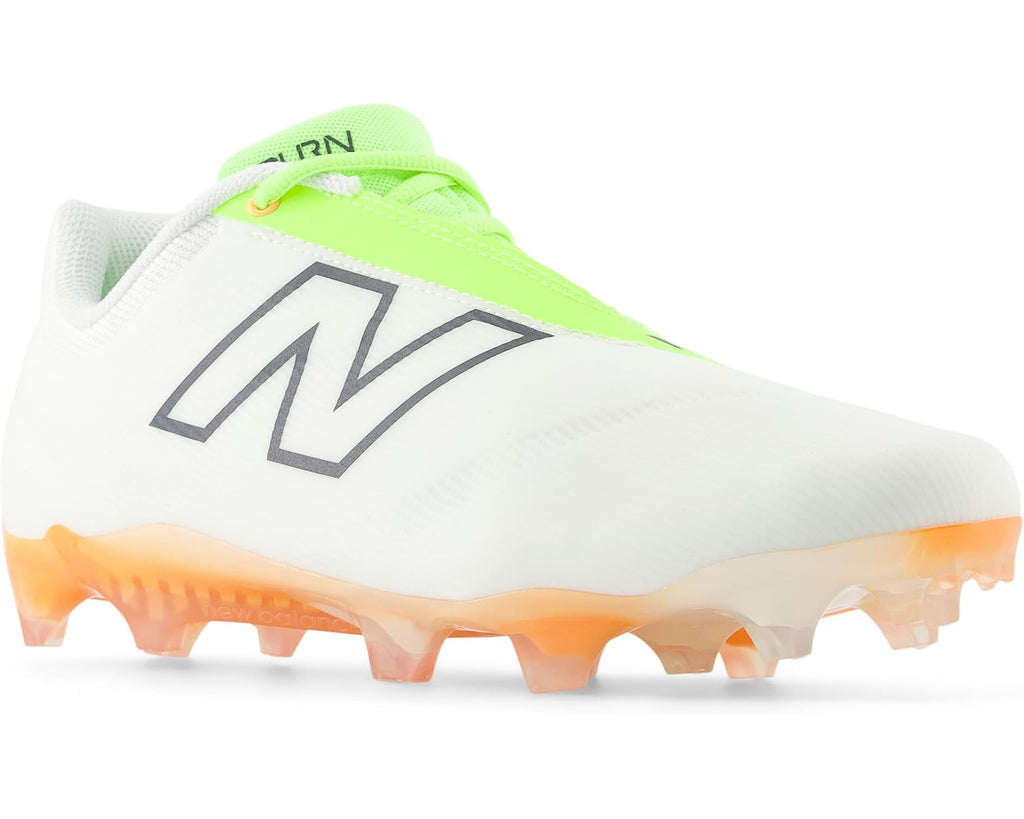 Unisex New Balance BurnX4 Lacrosse Cleats White/Green