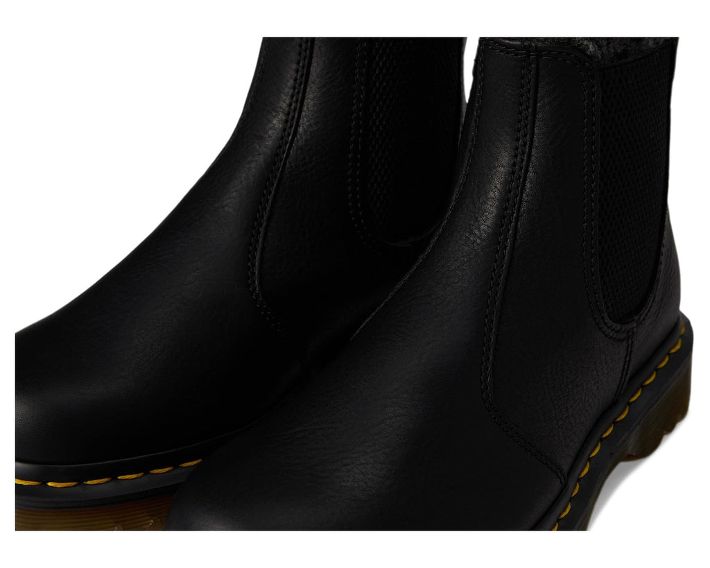 Unisex Dr. Martens 2976 Warmwair Grizzly Leather Chelsea Boots Black