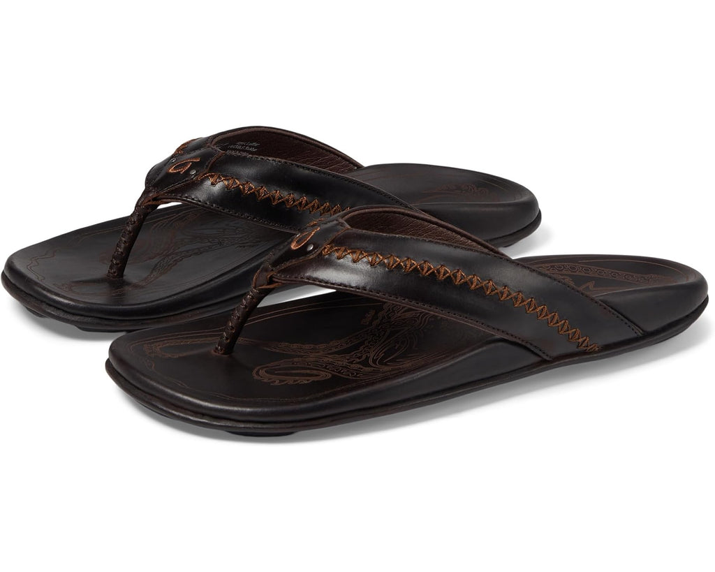 Men's OluKai Mea Ola Dark Java/Dark Java