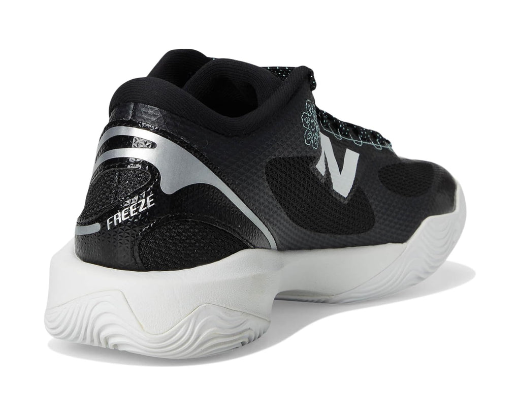 Men's New Balance FreezeLX v5 Box Lacrosse Cleats Black/White