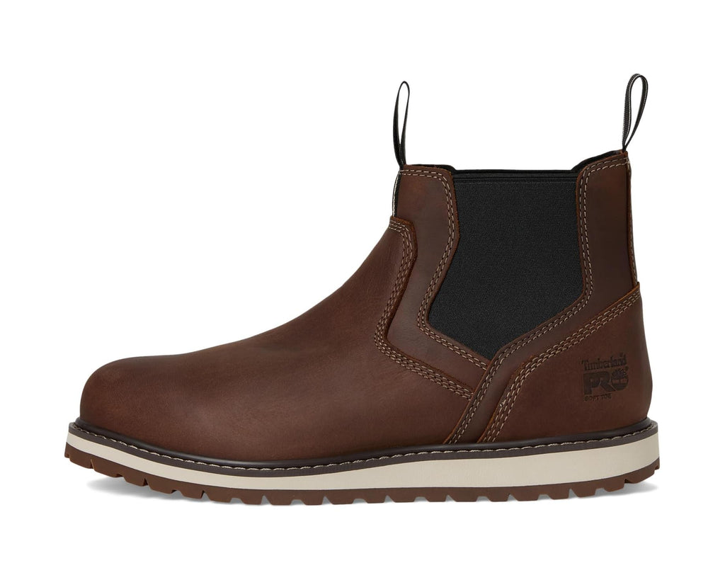 Men's Timberland PRO Irvine Chelsea Wedge Soft Toe Medium Brown