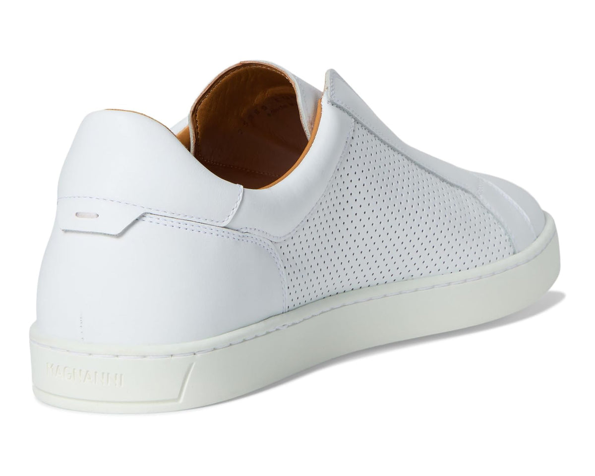 Men's Magnanni Costa Slip Perf White