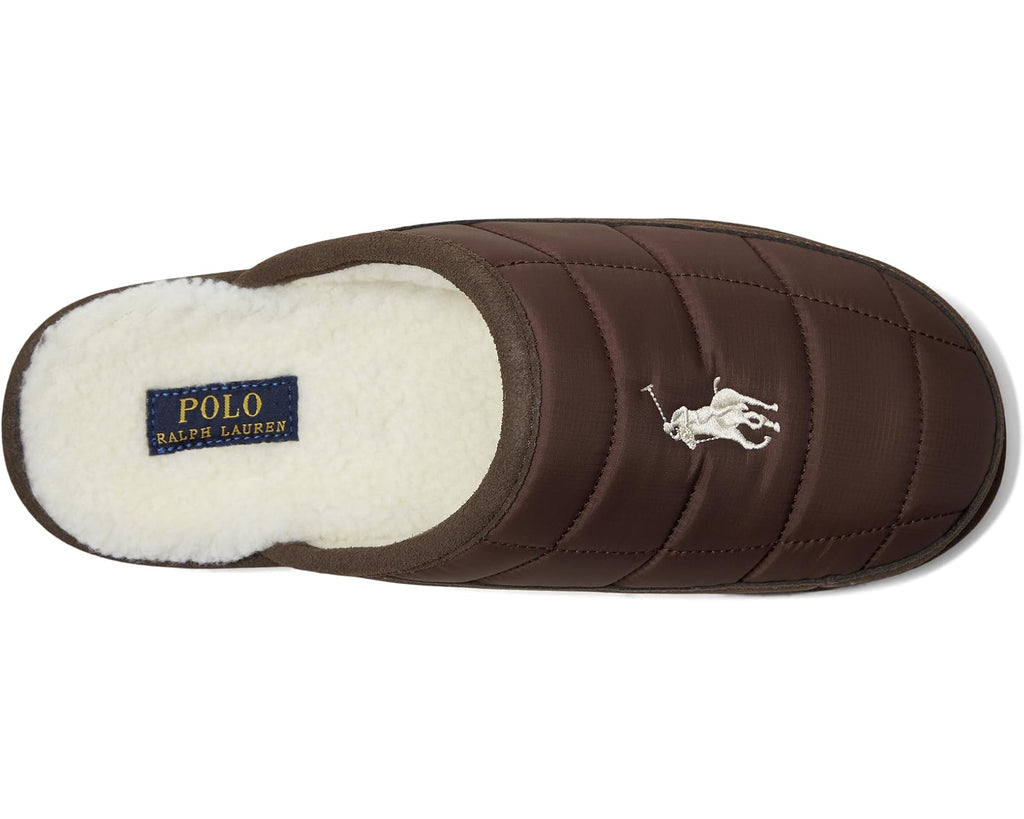 Men's Polo Ralph Lauren Reade Scuff II Slippers Chocolate/Cream