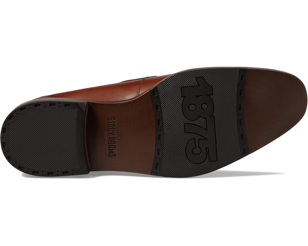 Men's Stacy Adams Aiden Moc Toe Slip-On Loafer Cognac
