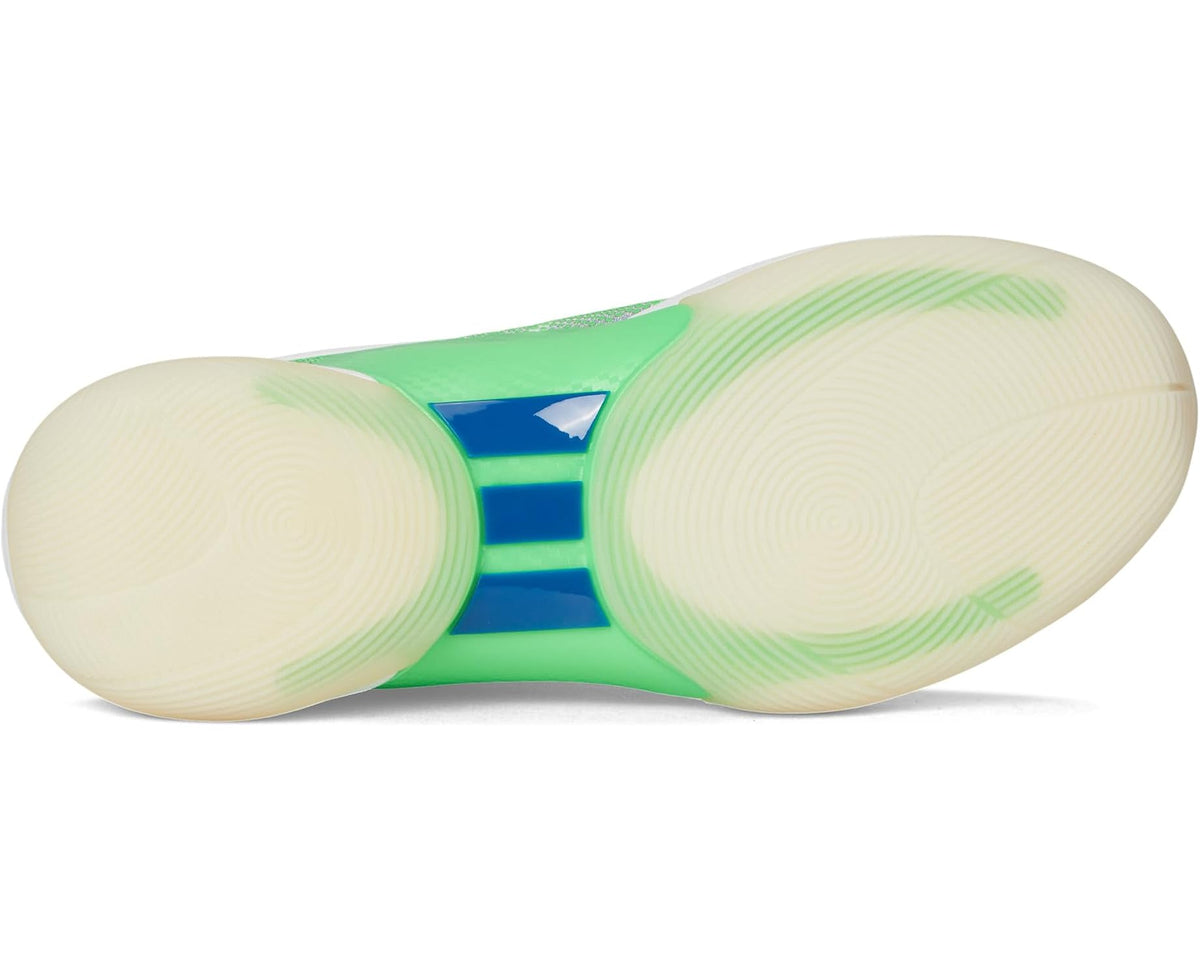 Unisex adidas D.O.N. Issue 6 Basketball Shoes White/Screaming Green/Lucid Blue