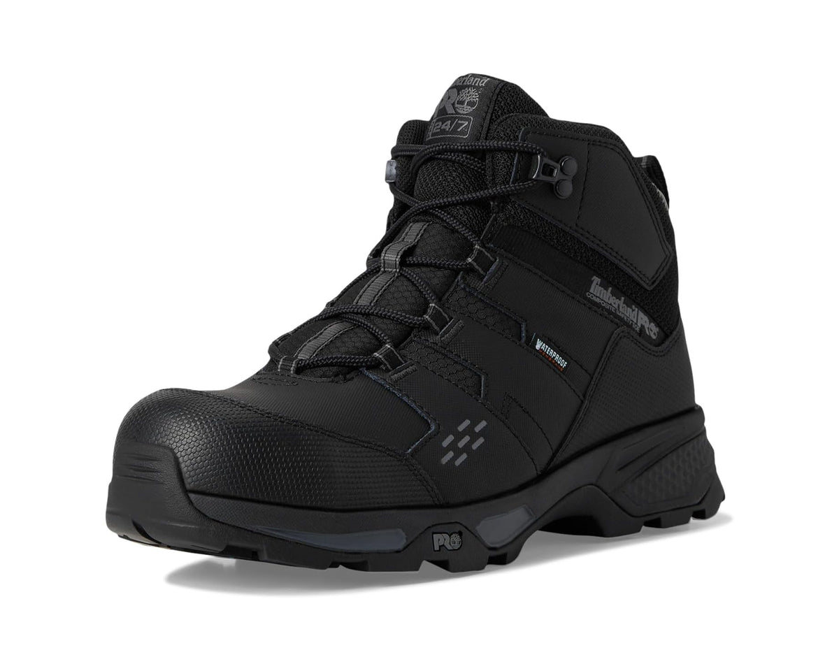 Men's Timberland PRO Switchback LT 6 Inch Composite Safety Toe Waterproof Black/Grey