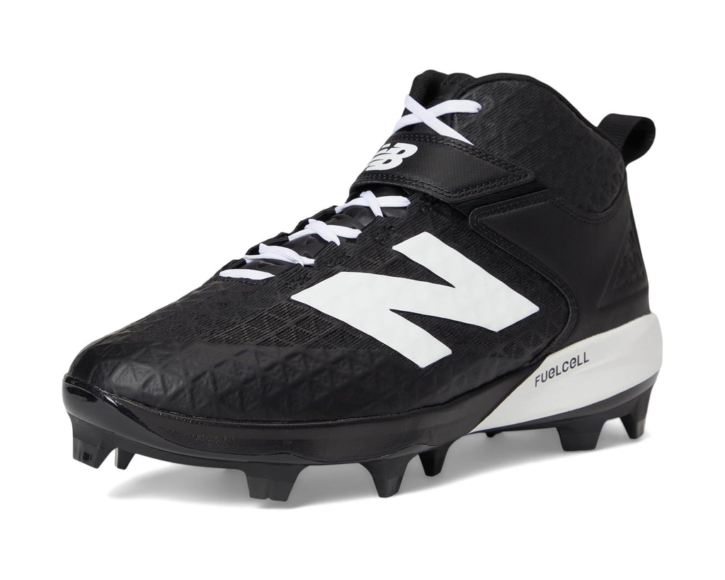 Men's New Balance Fuelcell 4040 V8 Mid-molded Baseball Cleats Black/White