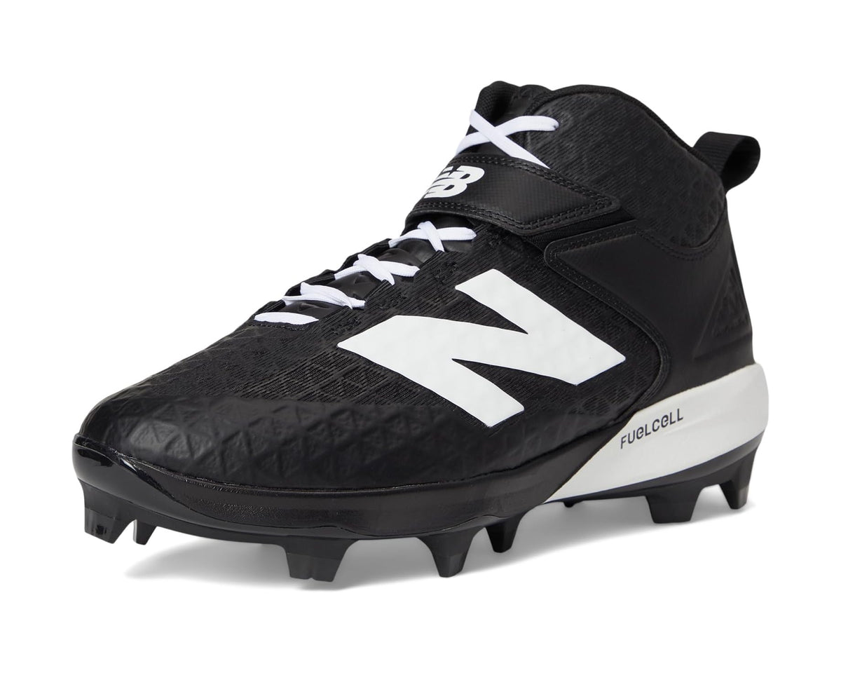 Men's New Balance Fuelcell 4040 V8 Mid-molded Baseball Cleats Black/White