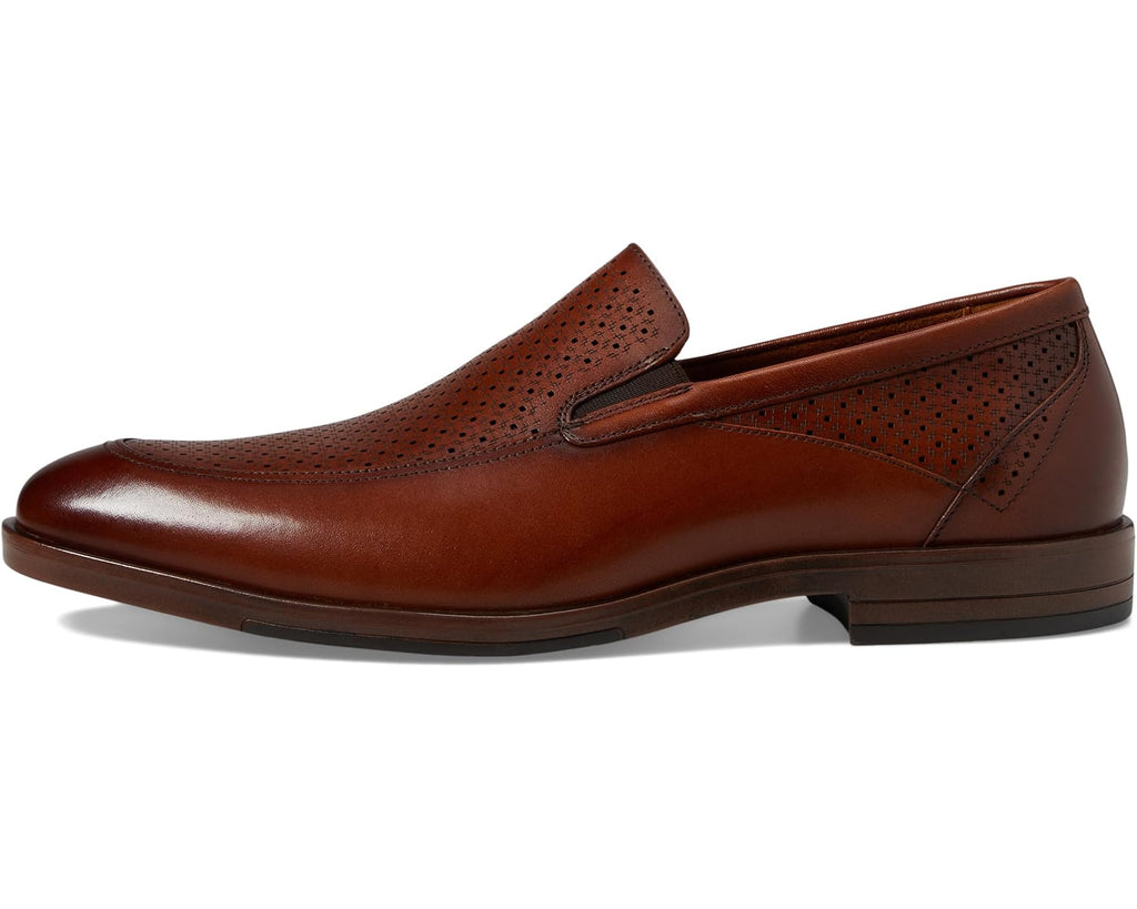 Men's Stacy Adams Aiden Moc Toe Slip-On Loafer Cognac
