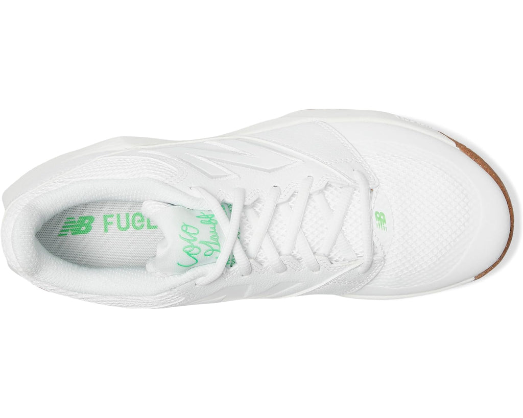 Men's New Balance FuelCell Delray V2 Tennis Shoes White/Green Apple