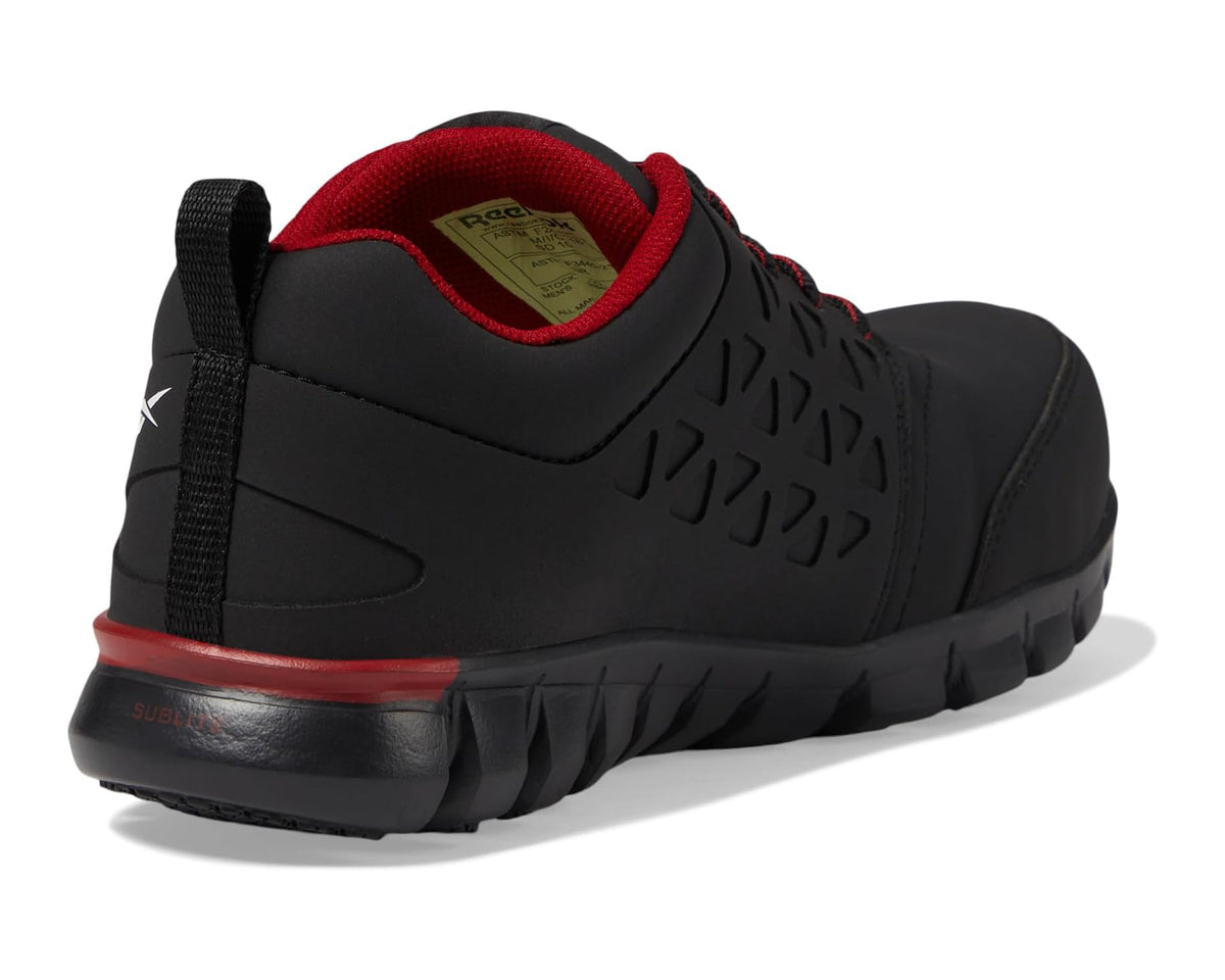 Men's Reebok Work Sublite Cushion Work Comp Toe SD Black/Red