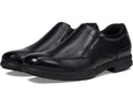 Men's Nunn Bush Sanford Slip Resistant Bicycle Toe Work Slip-On Black