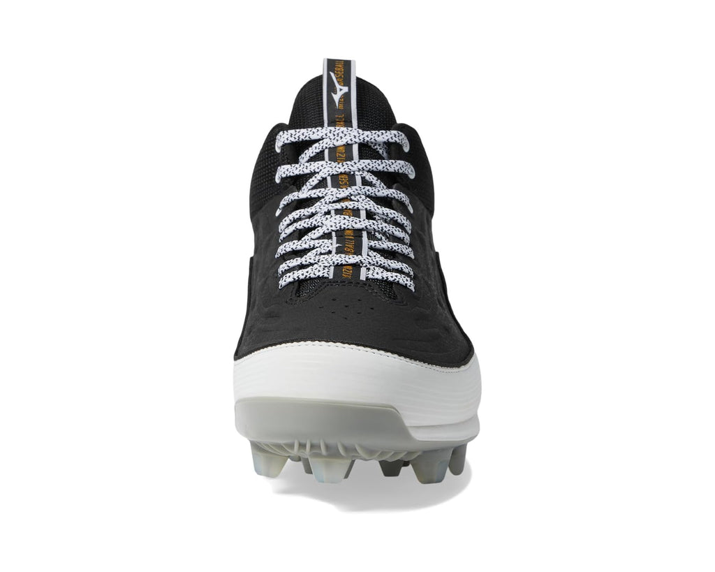 Men's Mizuno Ambition 3 Mid TPU Baseball Cleats Black/White