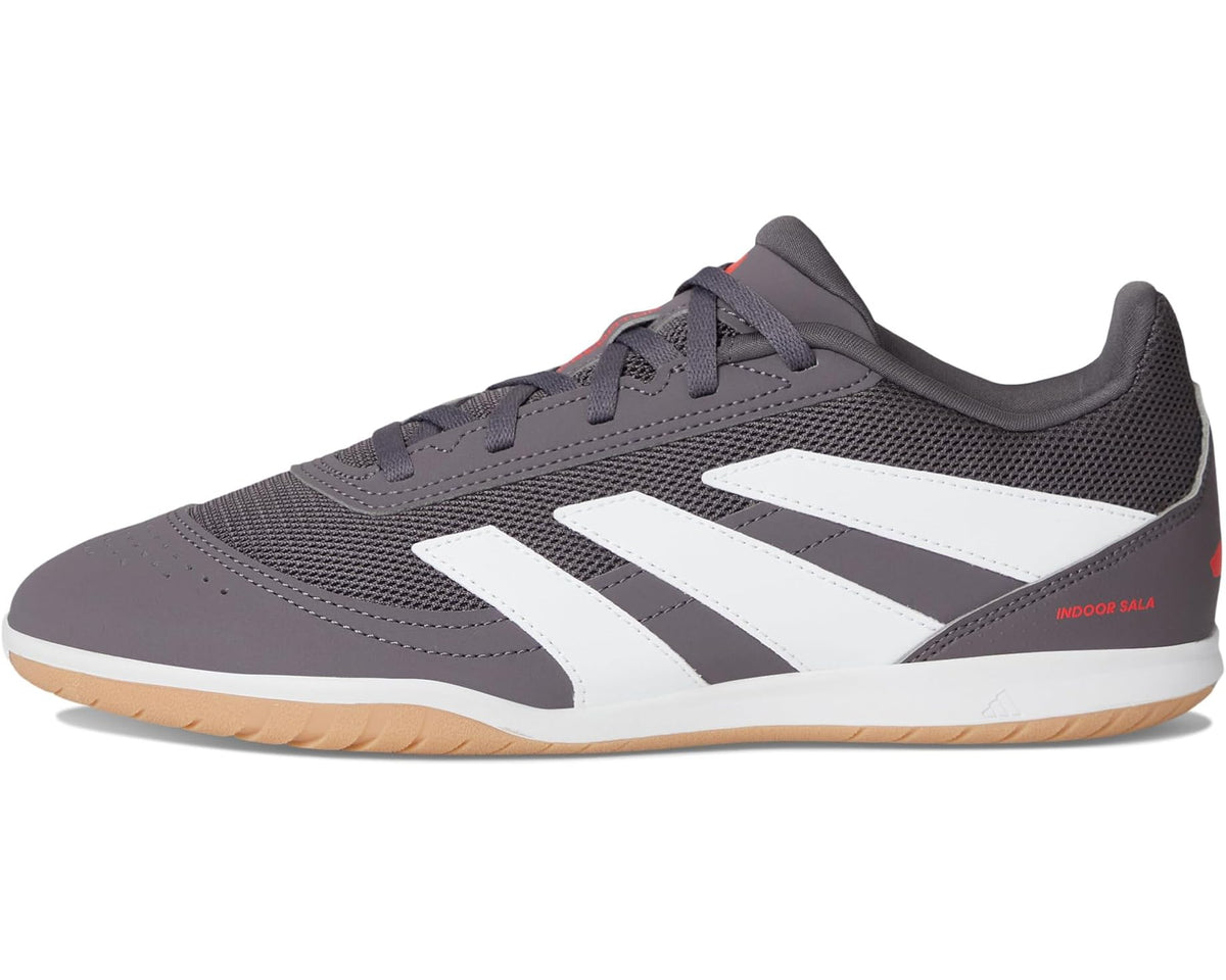 Unisex adidas Predator Club Indoor Sala Soccer Cleats Grey Strata/White/Lucid Red