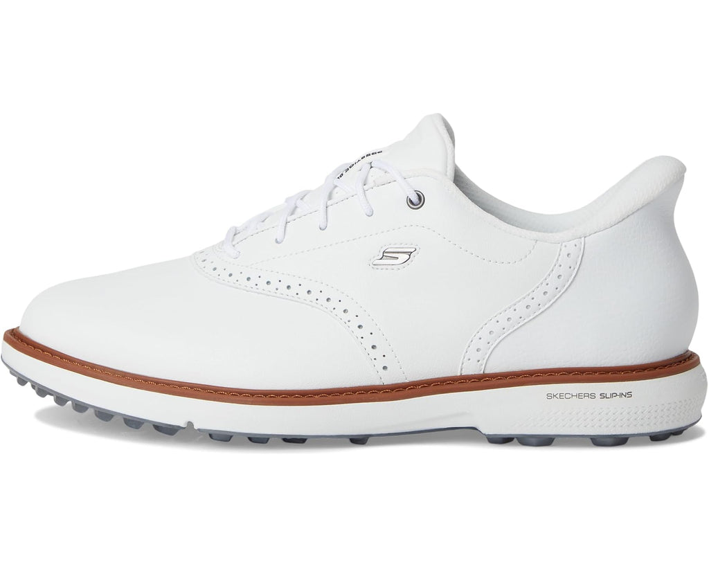 Men's Skechers GO GOLF Prestige Slip-In ArchFit Spikeless Golf Shoe White