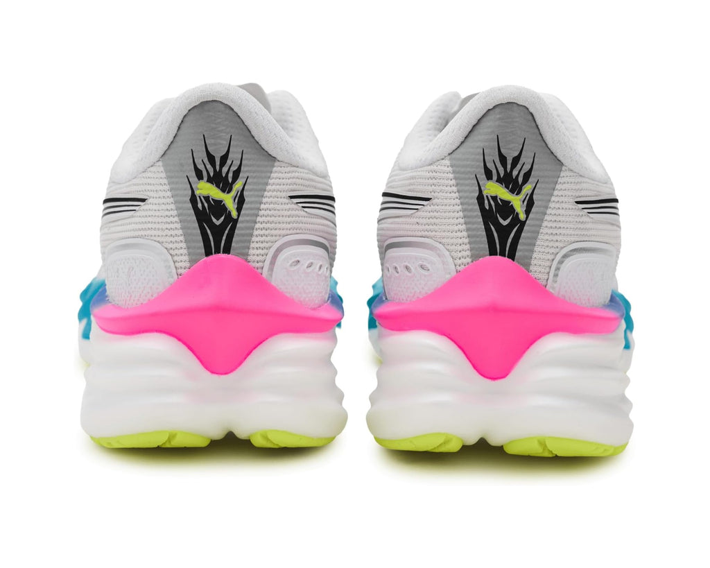 Men's PUMA Velocity Nitro 4 Running Shoes White/Ultra Blue/Poison Pink
