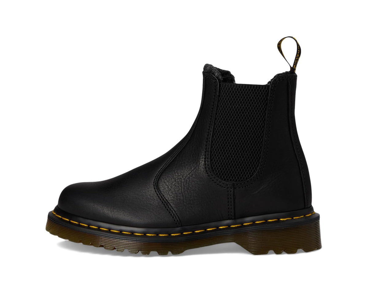 Unisex Dr. Martens 2976 Warmwair Grizzly Leather Chelsea Boots Black