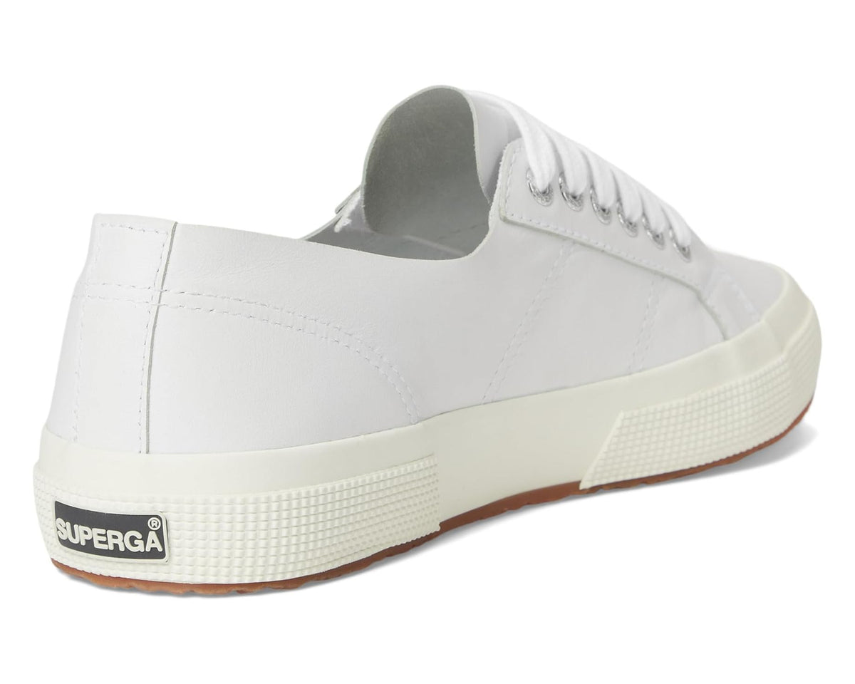 Unisex Superga 2750 Unlined Nappa Optical White/Silver/Favorio