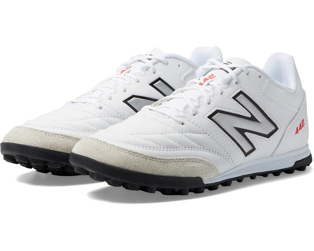 Men's New Balance 442V2 Team TF Soccer Cleats White/Black